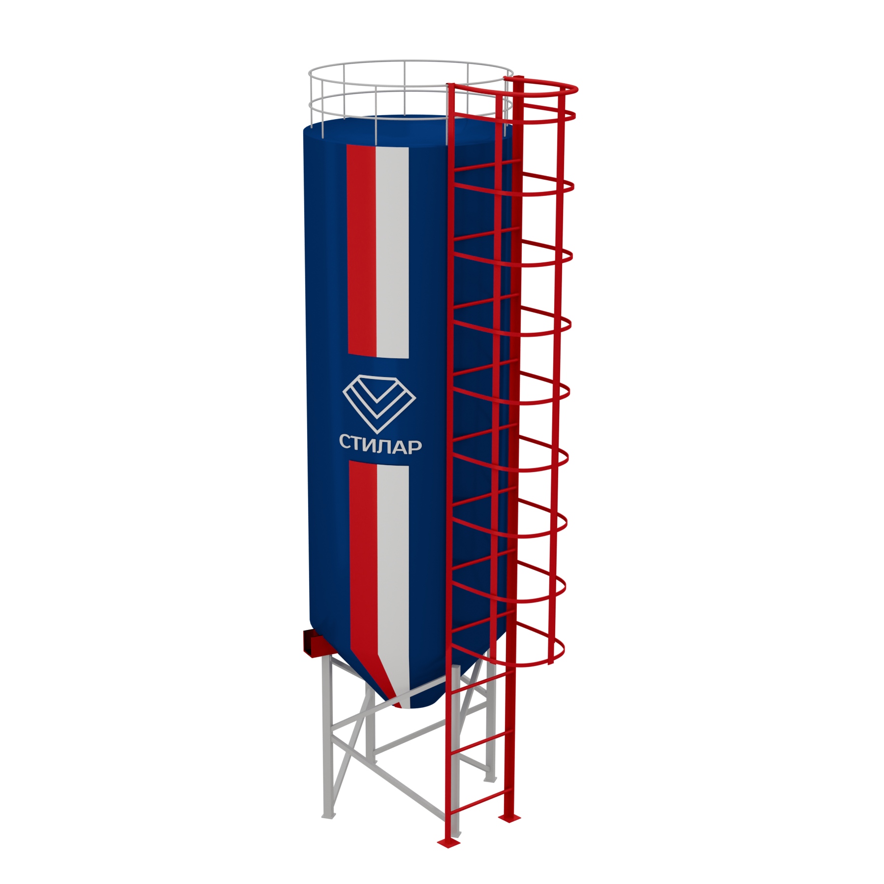 Цельносварный силос для муки 200 м³ от производителя